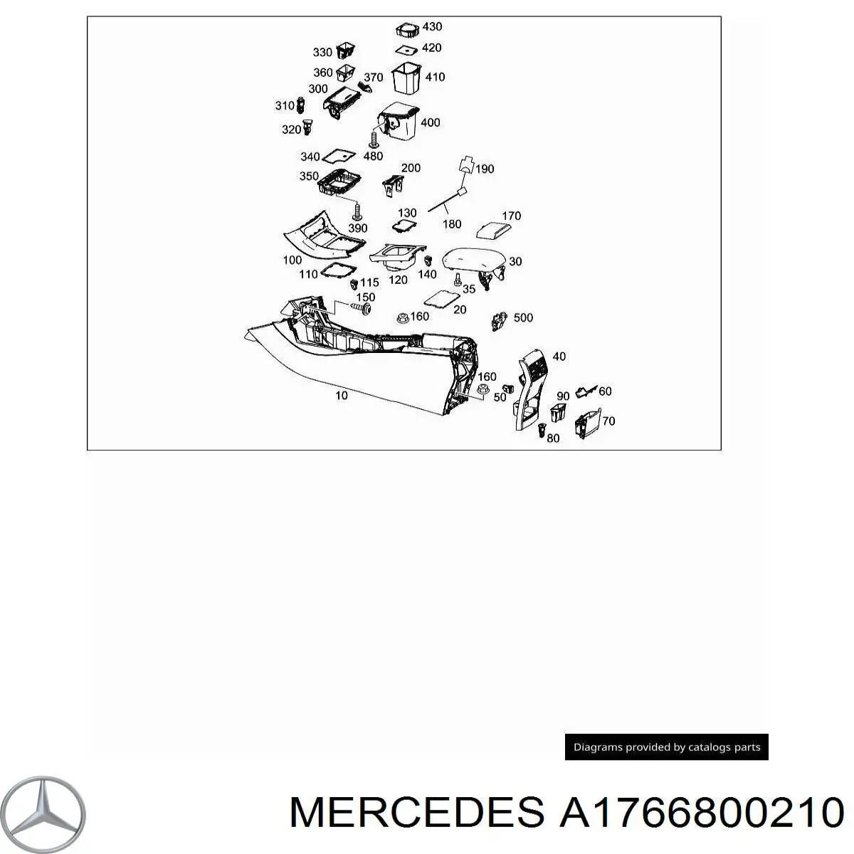 Mercedes A1766800210 ціна, від 22.86 USD