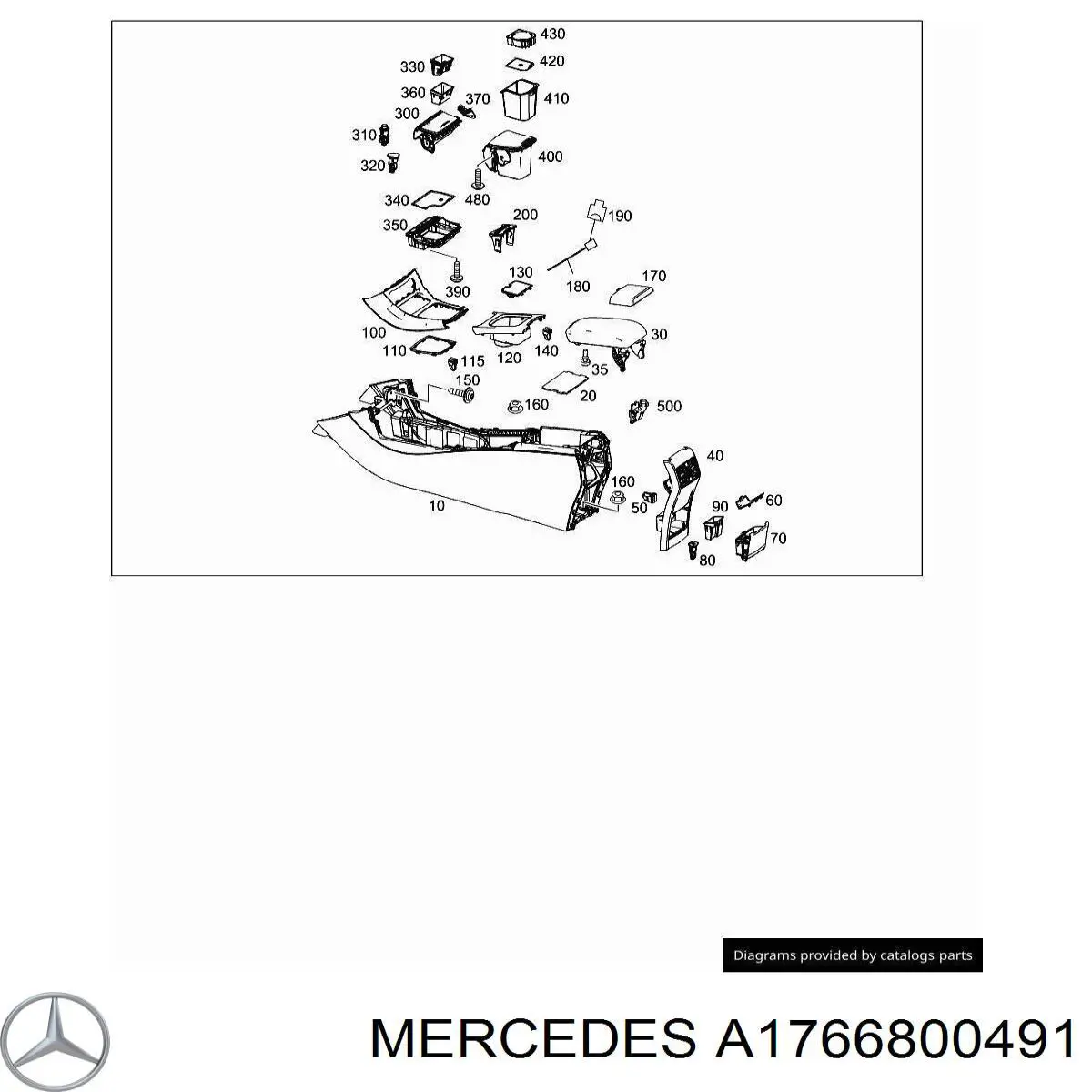  Mercedes A1766800491 ціна, від 19.00 USD