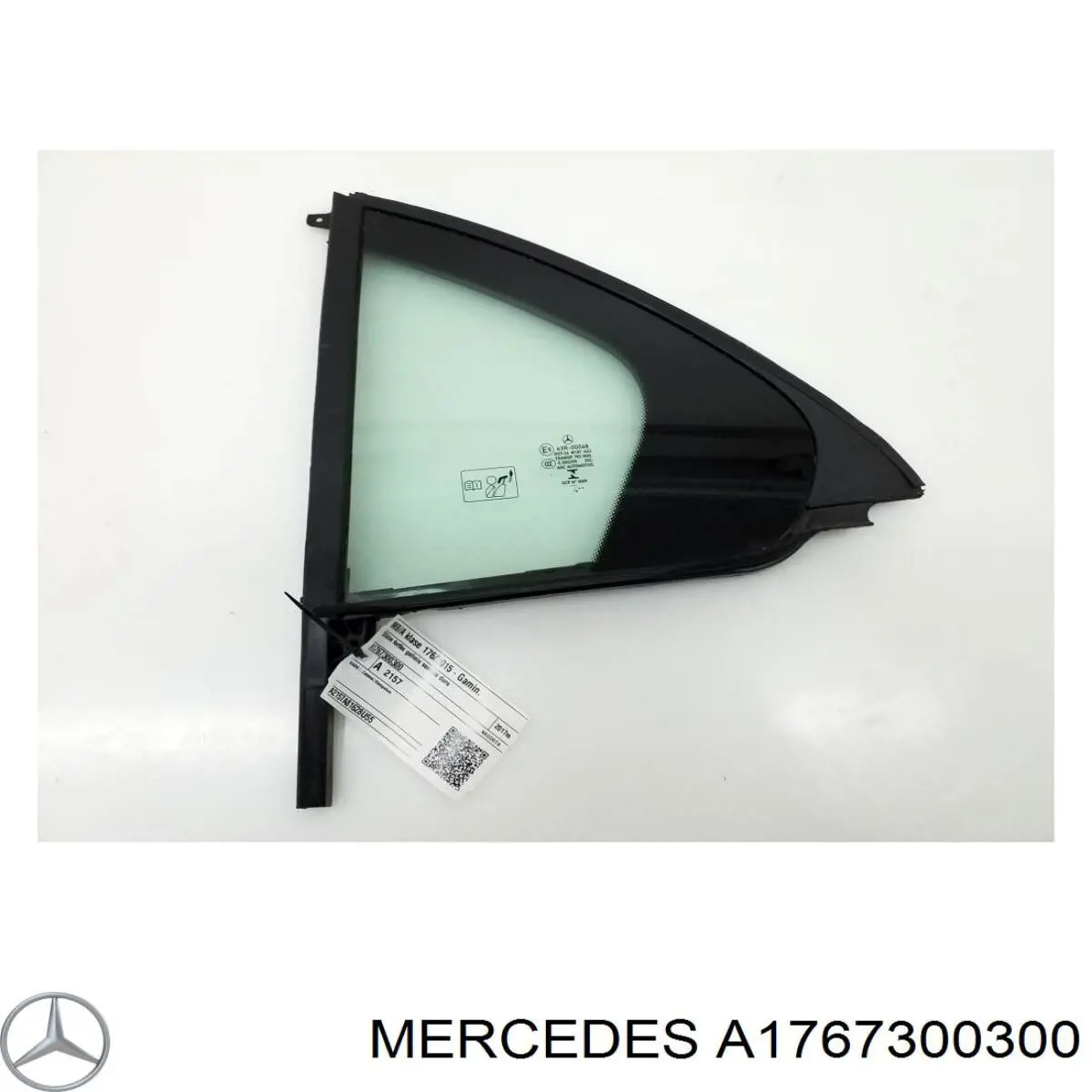 Купити A1767300300 Mercedes Скло-кватирка двері, задньої, лівої