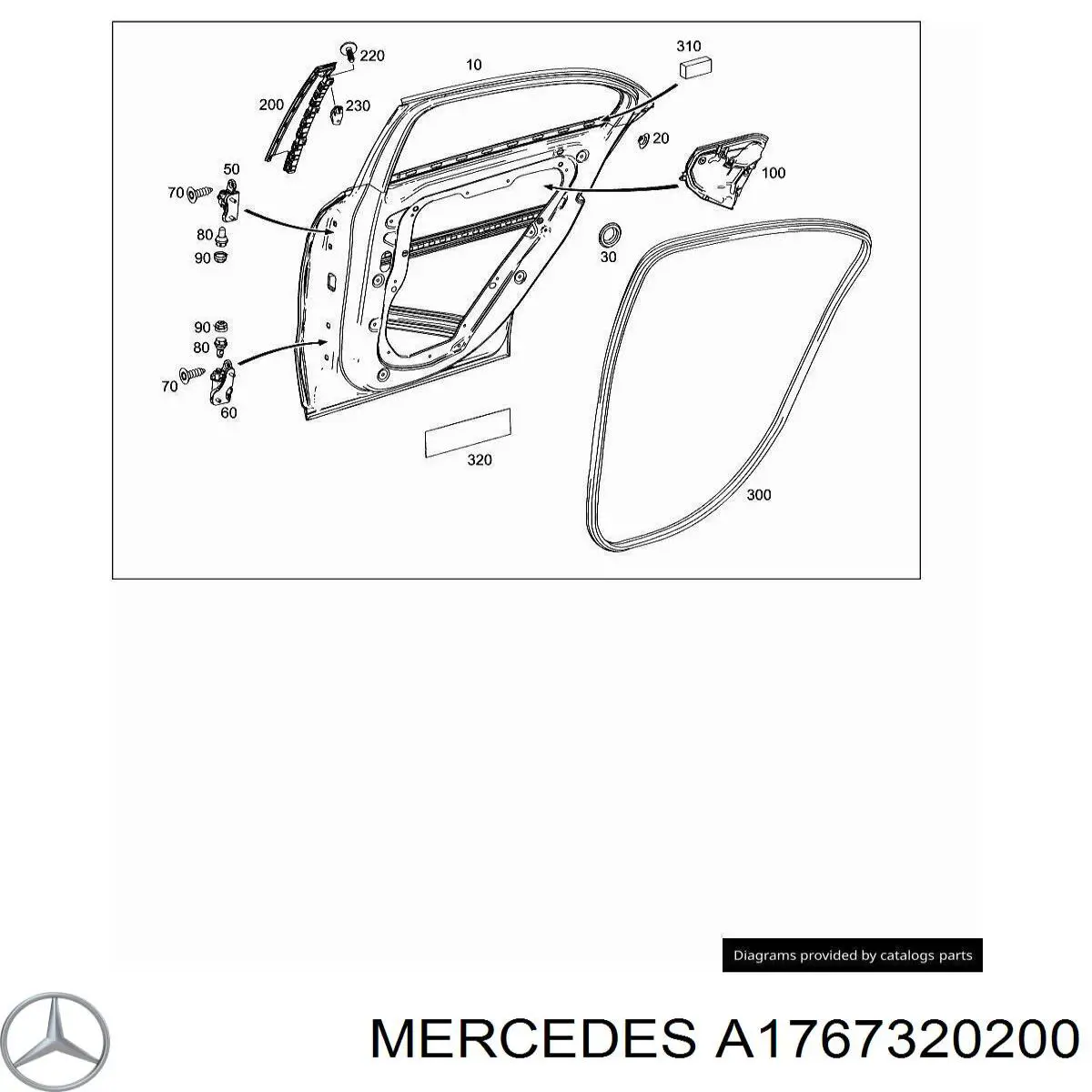  Mercedes A1767320200 ціна, від 31.88 USD