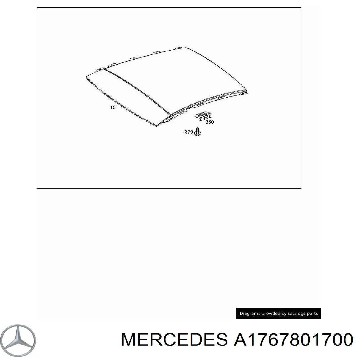  Mercedes A1767801700 ціна, від 327.30 USD