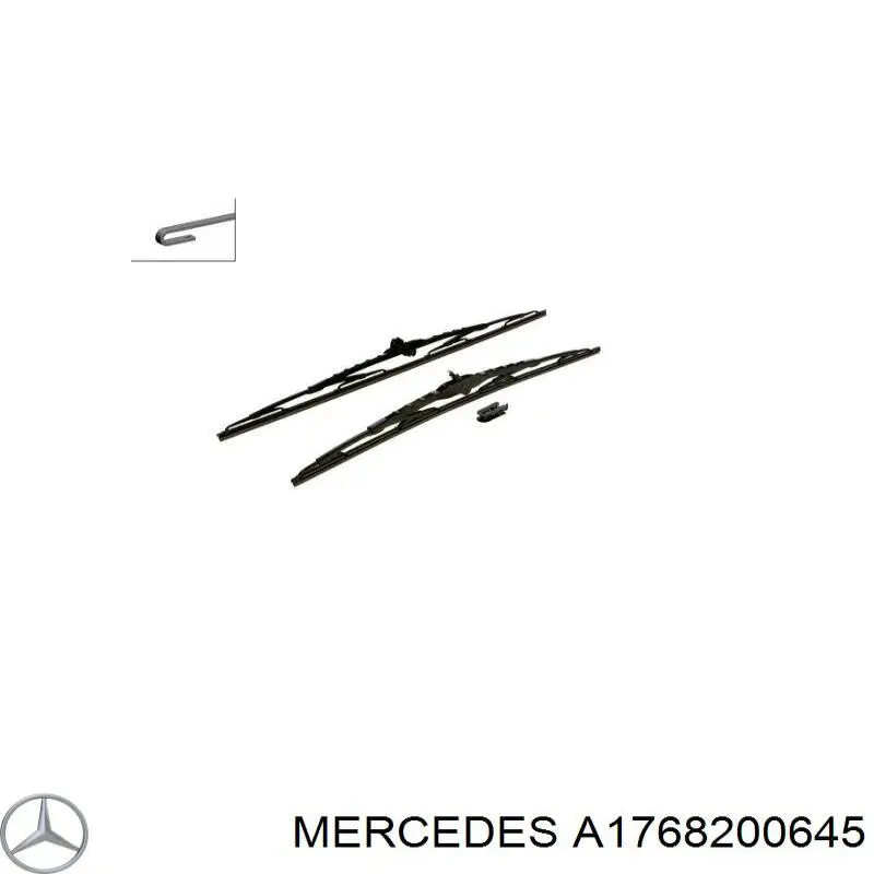 Щітка-двірник лобового скла, комплект з 2-х шт. Mercedes A1768200645 ціна, від 24.26 USD