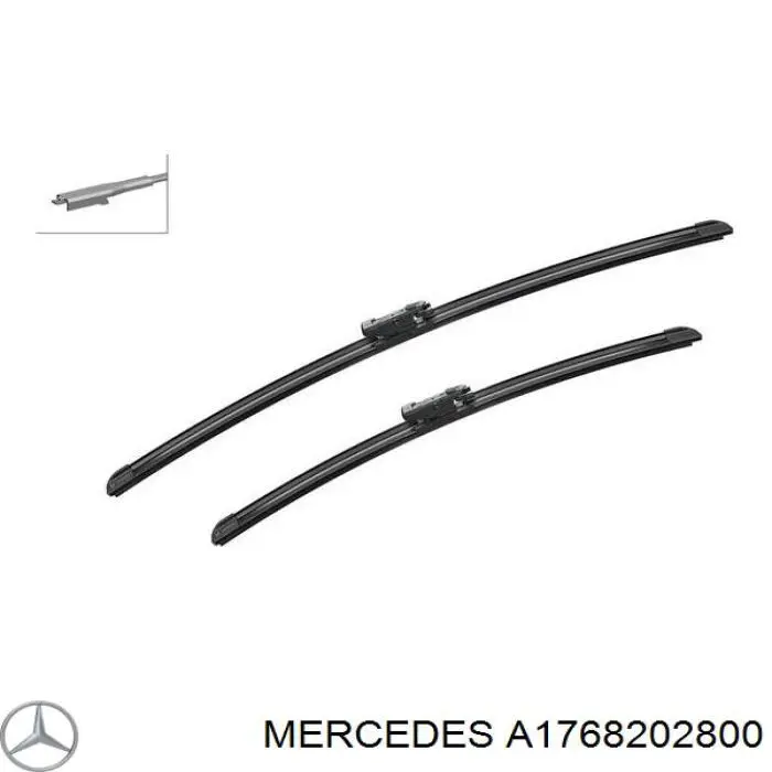 Щітка-двірник лобового скла, комплект з 2-х шт. Mercedes A1768202800 ціна, від 24.44 USD