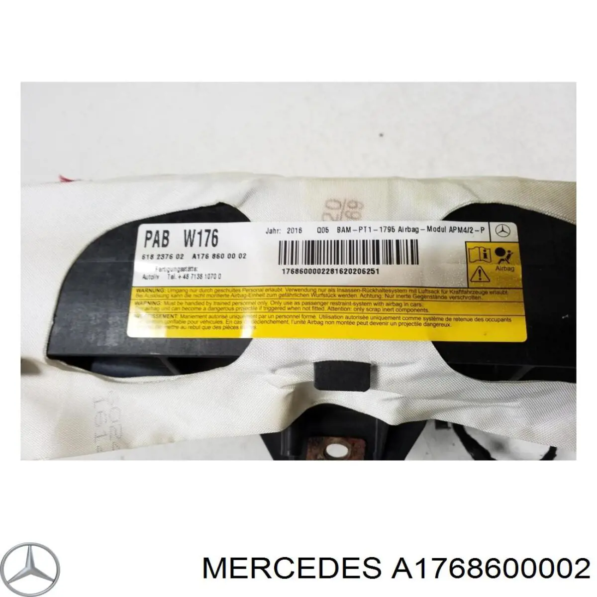 Подушка безпеки бокова Mercedes A1768600002 ціна, від 94.76 USD