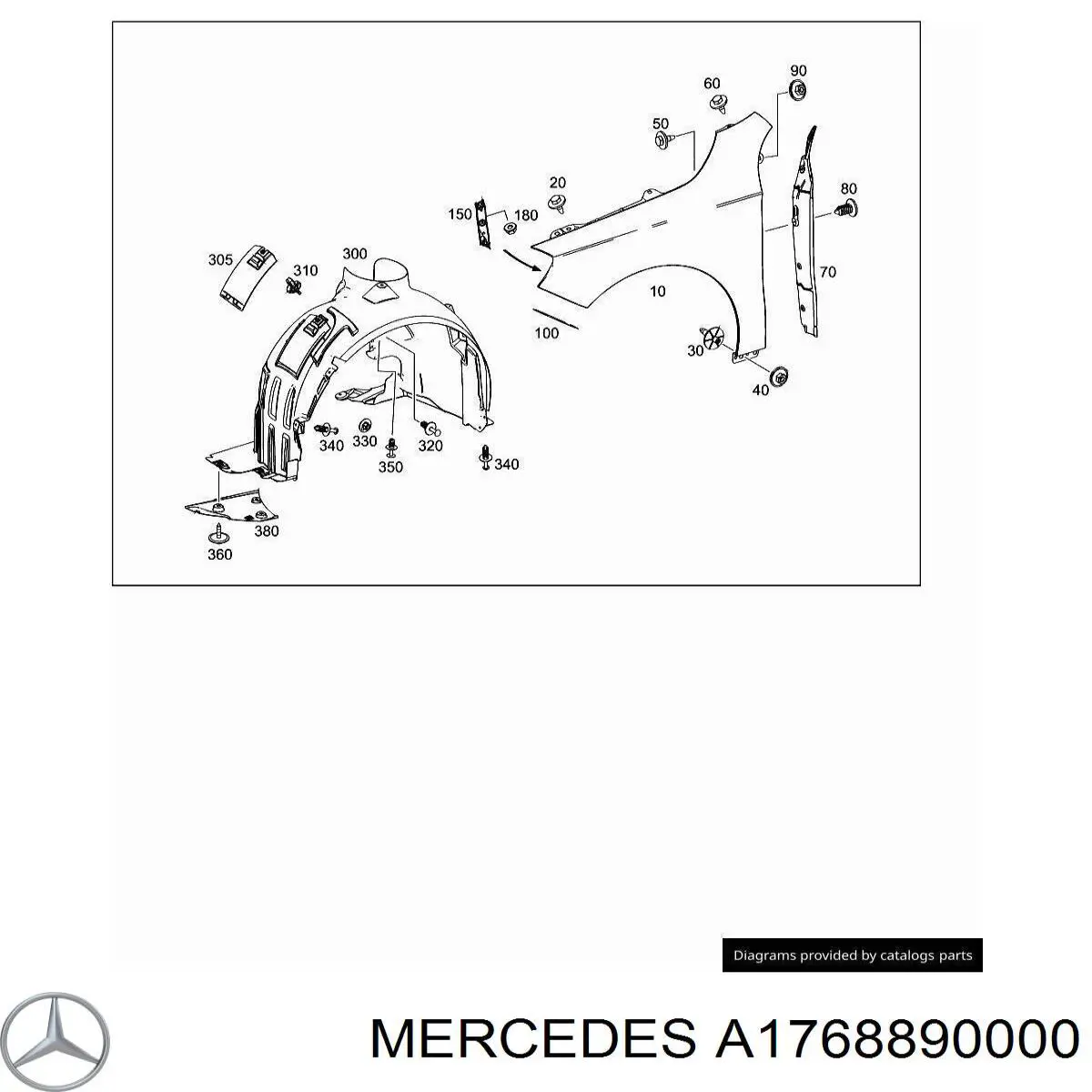 Купити A1768890000 Mercedes 