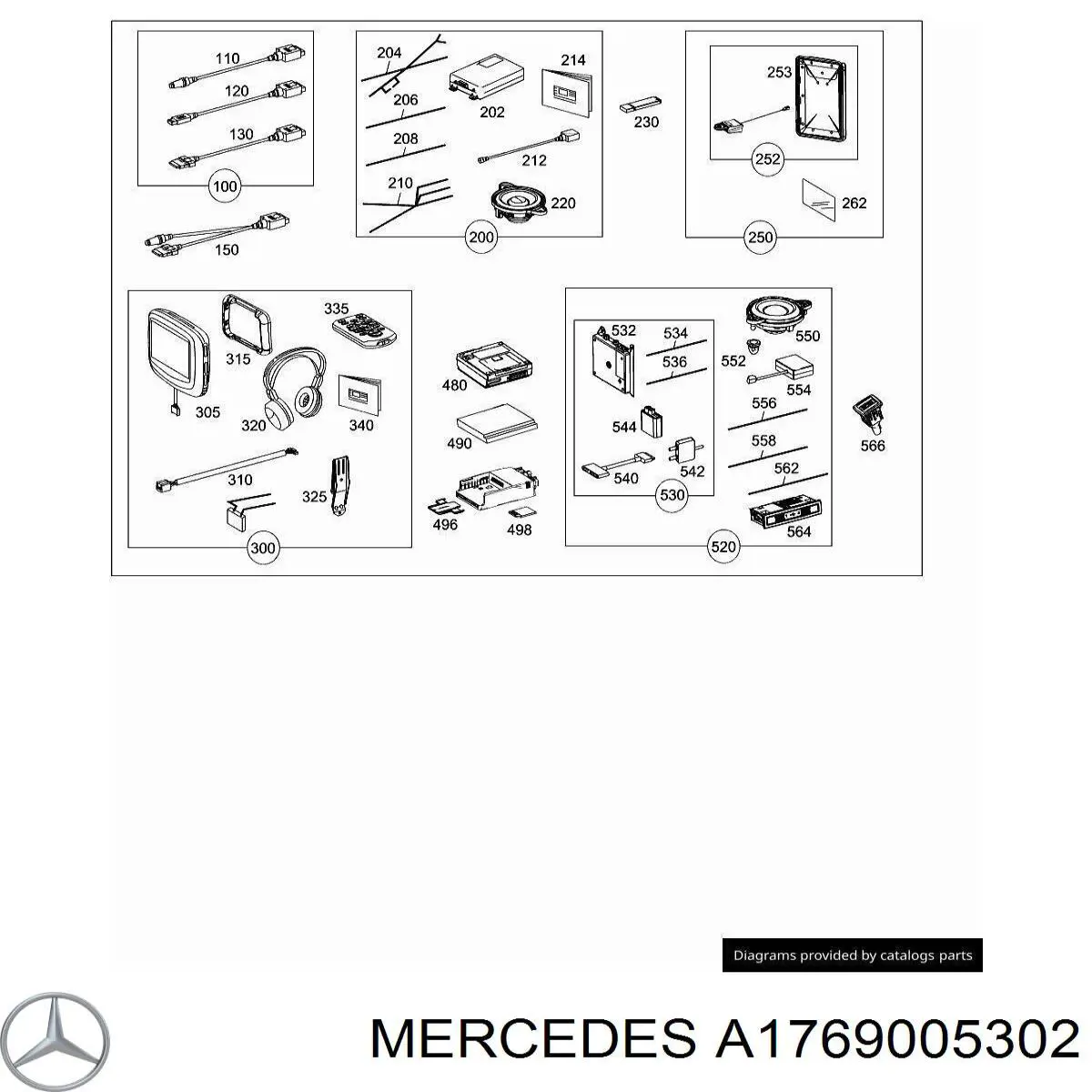 Купити A1769005302 Mercedes 