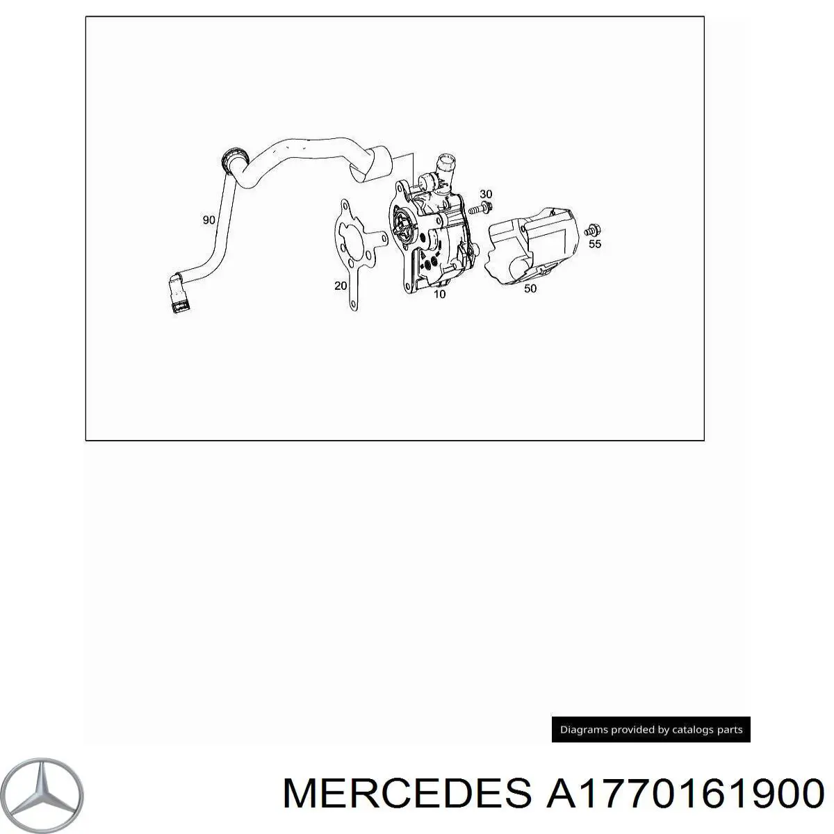 Прокладка вакуумного насосу Mercedes A1770161900 ціна, від 17.60 USD