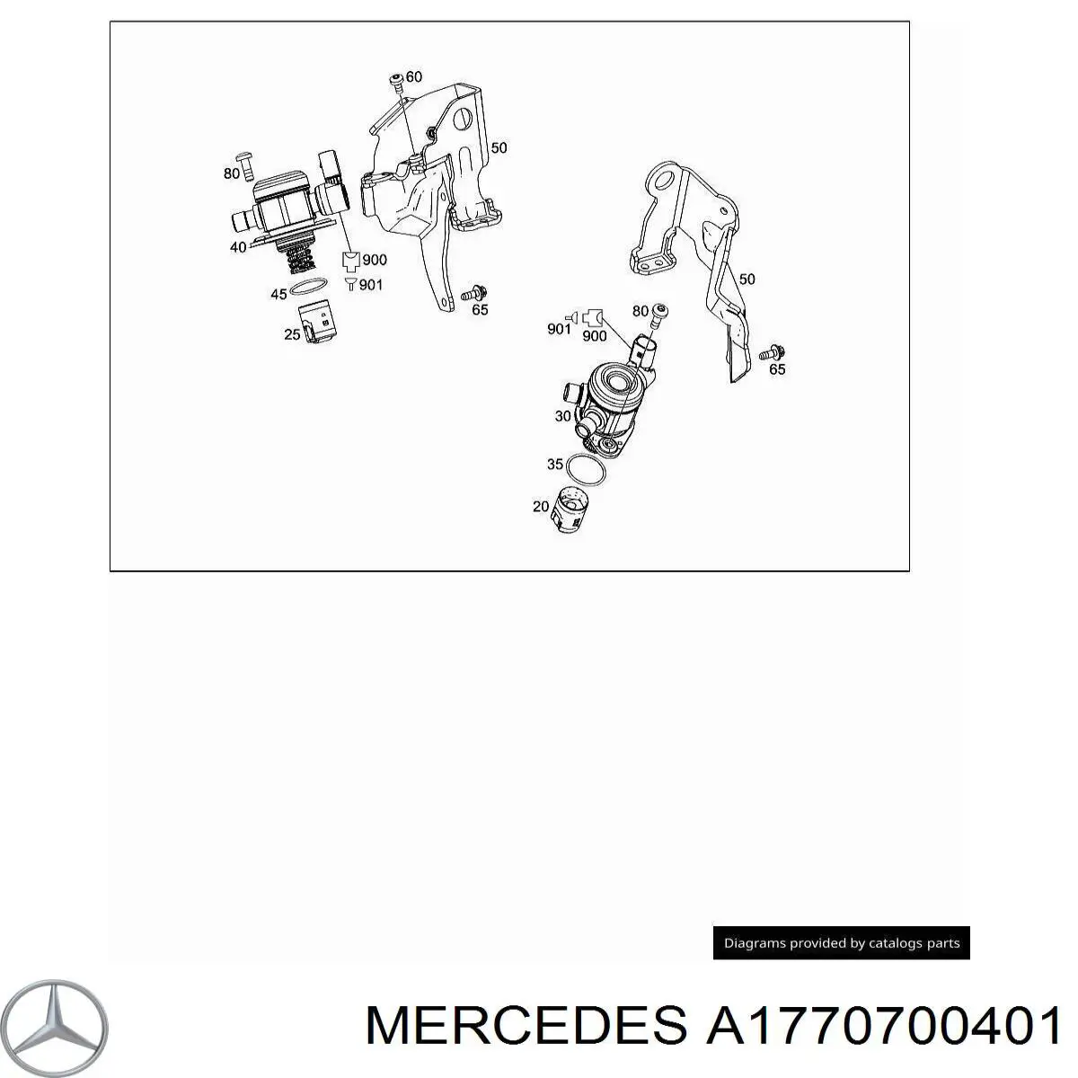 Насос паливний високого тиску Mercedes A1770700401 ціна, від 272.78 USD