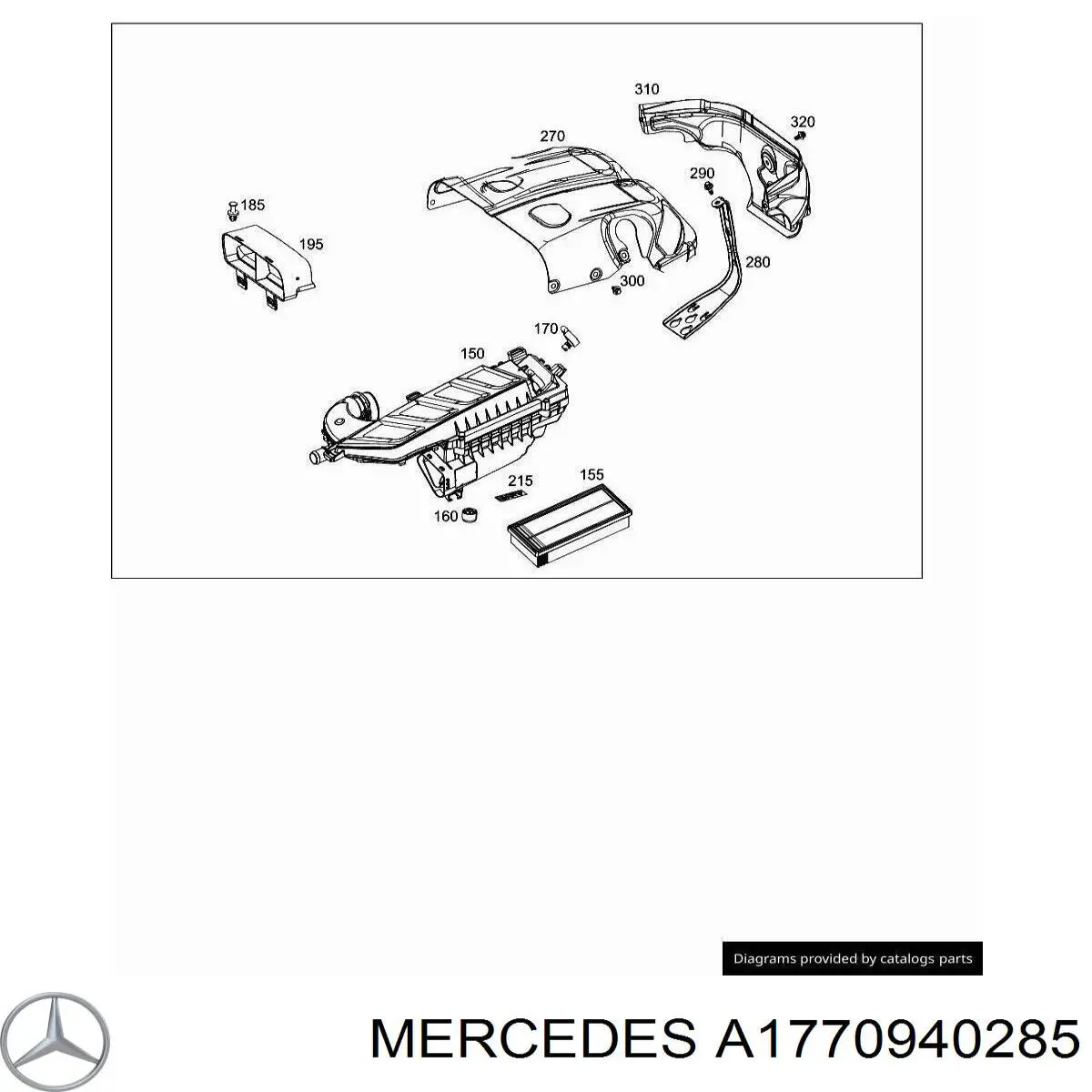  Mercedes A177094028564 ціна, від 11.63 USD