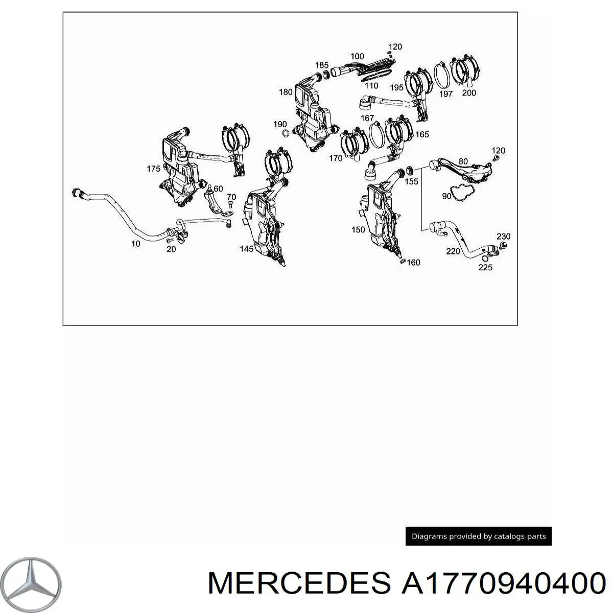 Mercedes A1770940400 ціна, від 348.50 USD