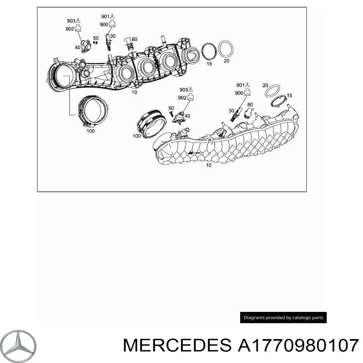  Mercedes A1770980107 ціна, від 259.89 USD