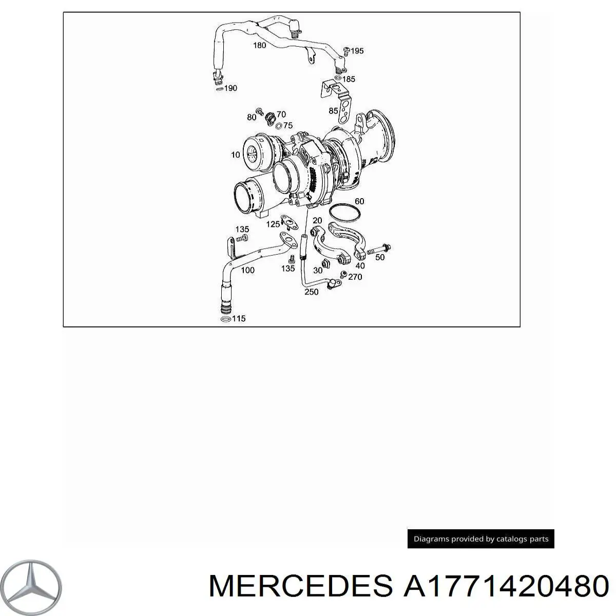  Mercedes A1771420480 ціна, від 30.87 USD