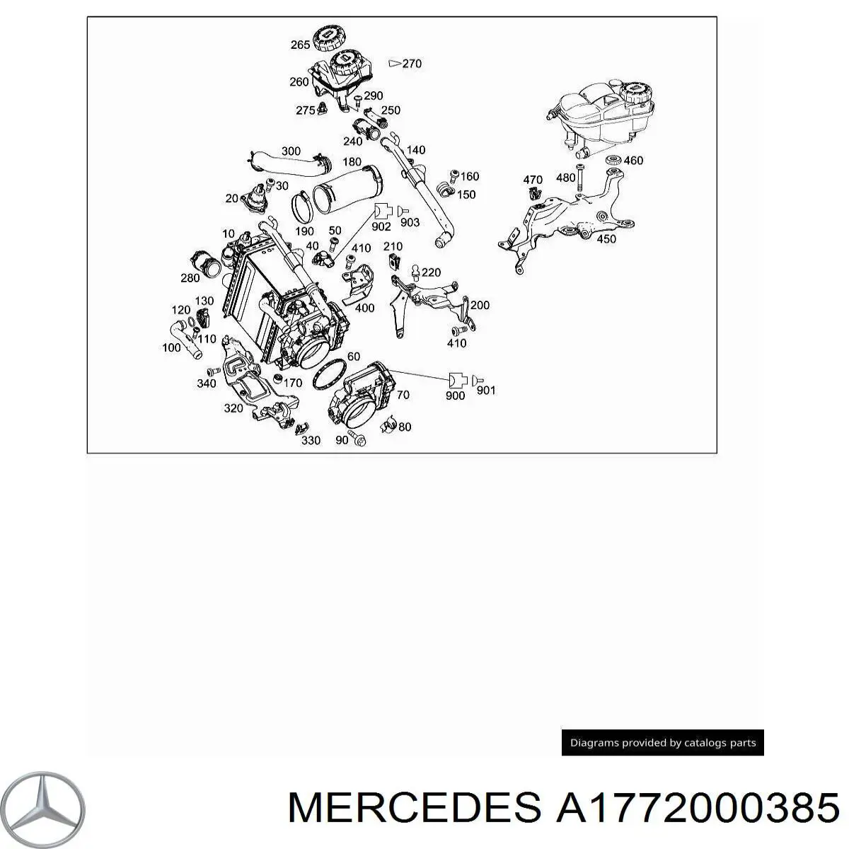  Mercedes A1772000385 ціна, від 112.59 USD