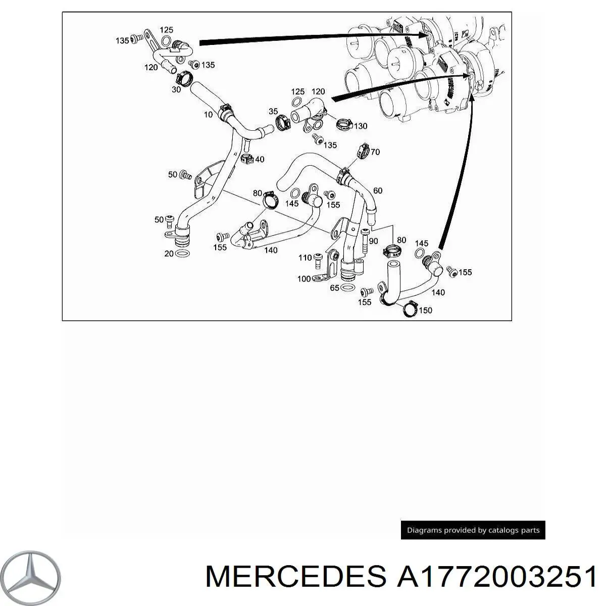  Mercedes A1772003251 ціна, від 28.12 USD