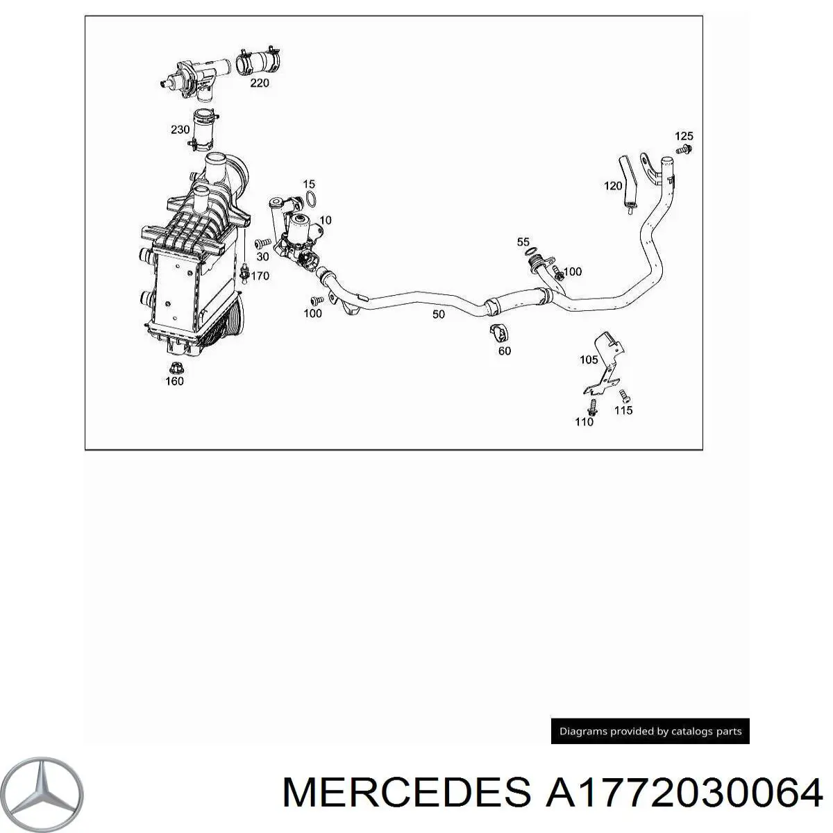  Mercedes A1772030064 ціна, від 150.59 USD