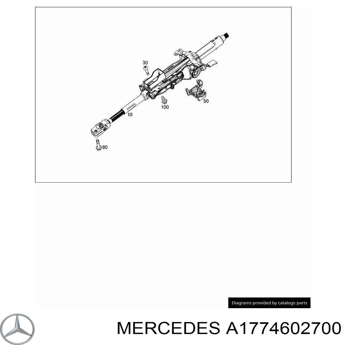 Рульова колонка A1774602700 Mercedes