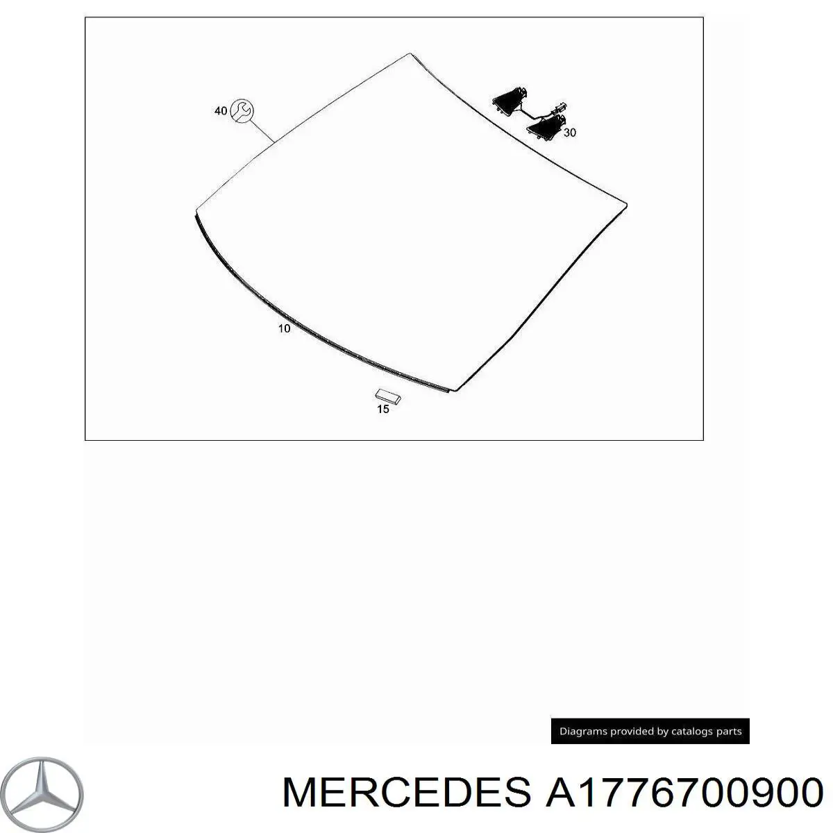 Скло лобове на Mercedes A (W177)