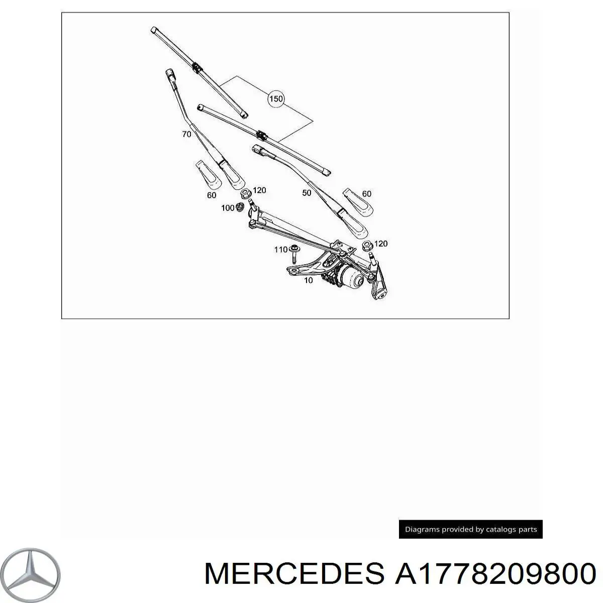  Mercedes A1778209800 ціна, від 37.48 USD