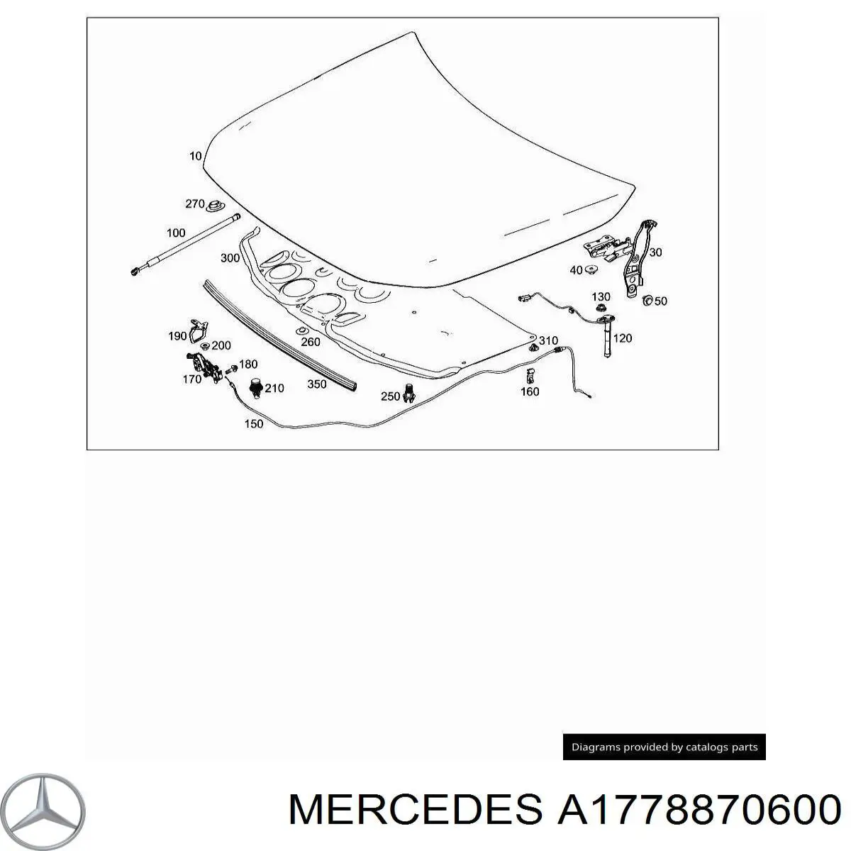  Mercedes A1778870600 ціна, від 14.11 USD