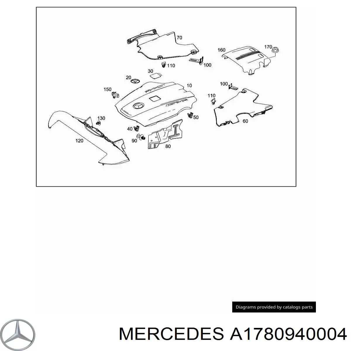 A178094000464 Mercedes фільтр повітряний