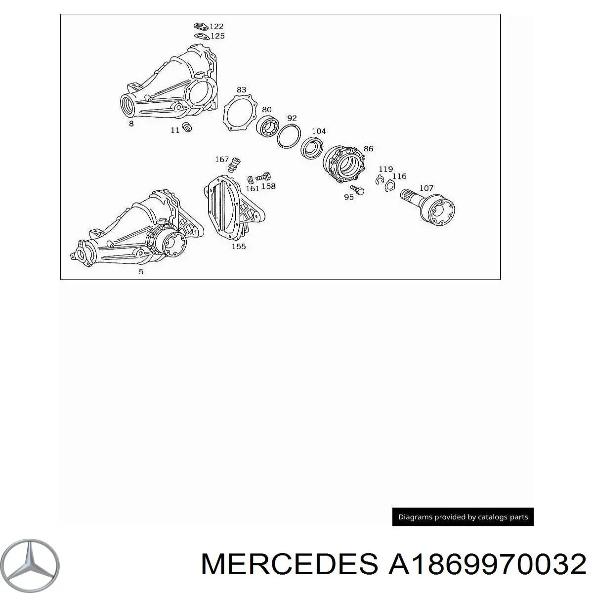  Mercedes A1869970032 ціна, від 5.07 USD