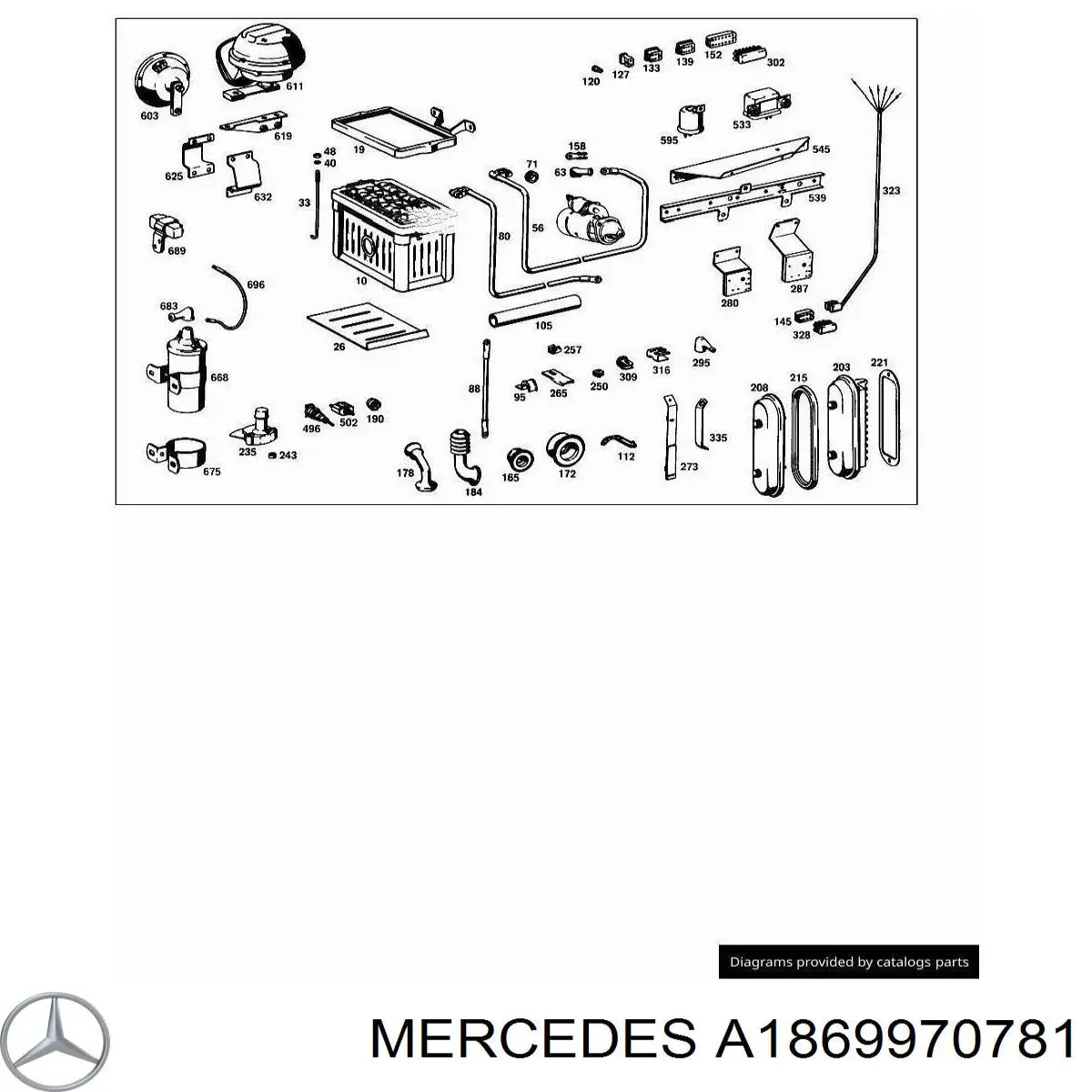 Купити A1869970781 Mercedes 