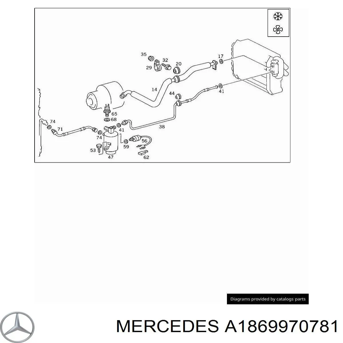  Mercedes A1869970781 ціна, від 3.03 USD