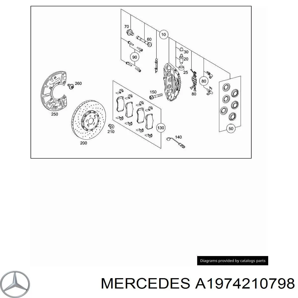 Поршень супорта гальмівного, переднього Mercedes A1974210798 ціна, від 4.92 USD