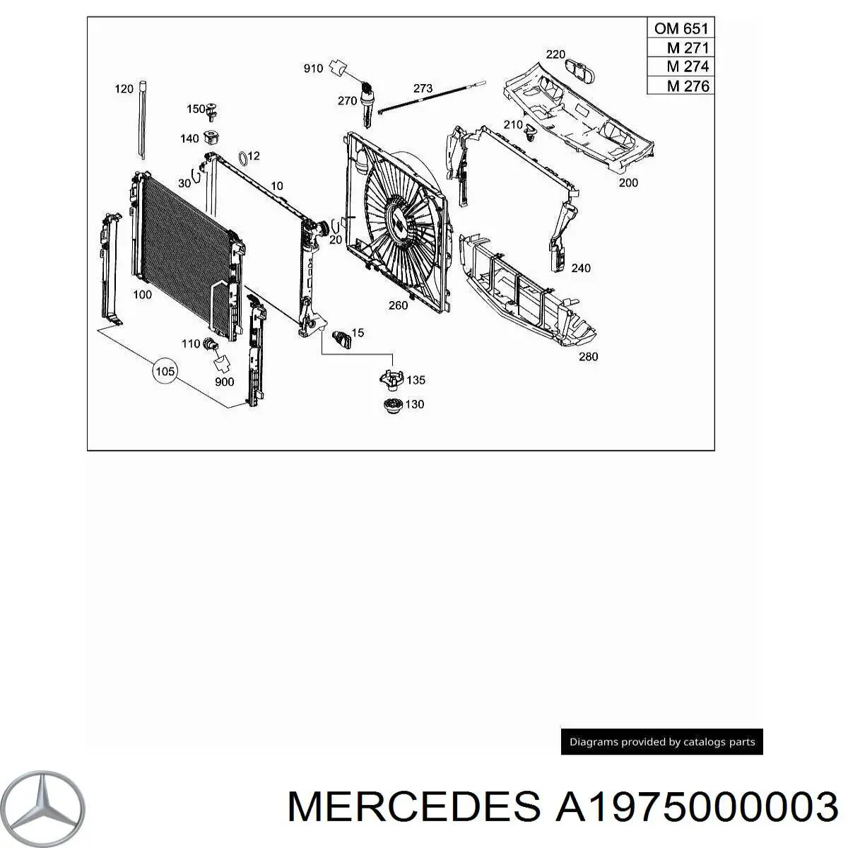 Радіатор основний Mercedes A1975000003 ціна, від 117.53 USD