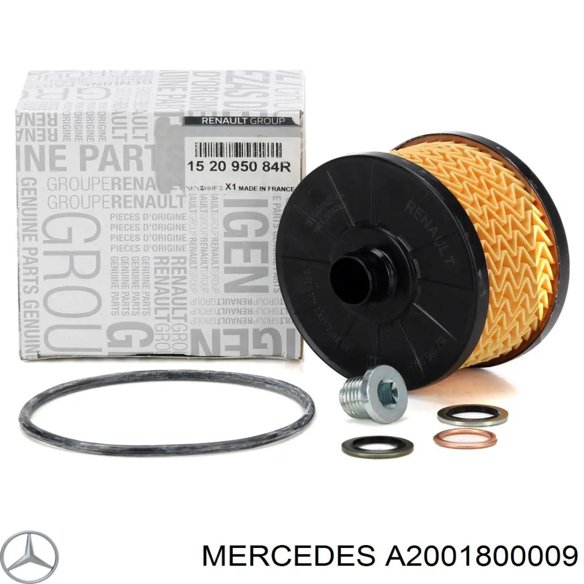 A2001800009 Mercedes Фільтр масла