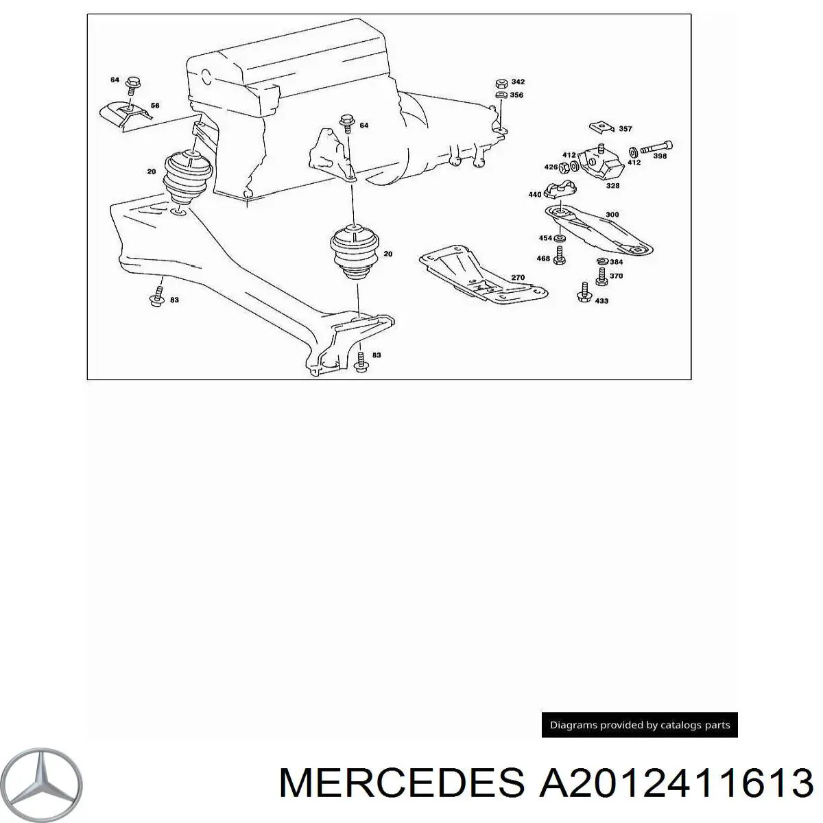 A2012411613 Mercedes Ліва опора двигуна