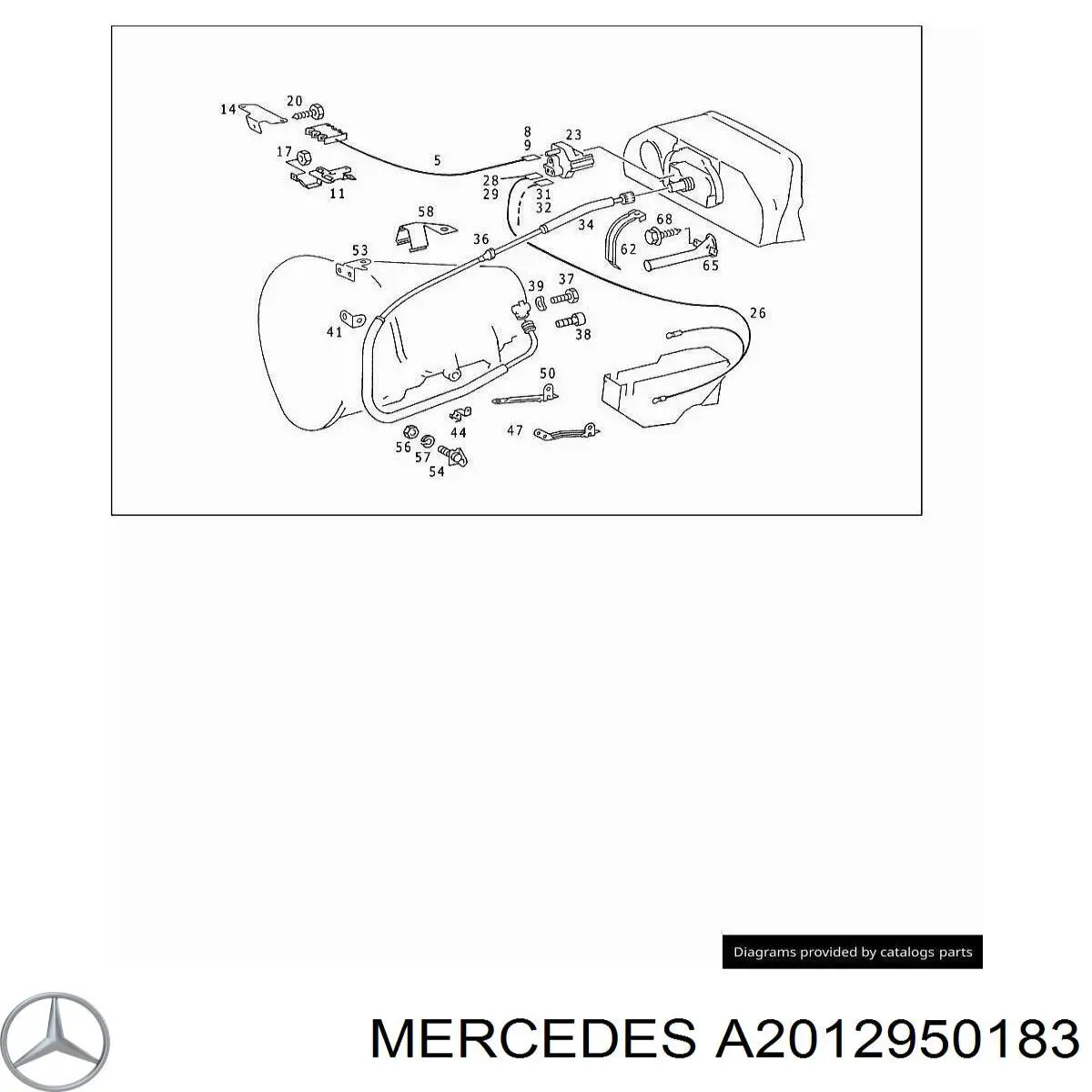  Mercedes A2012950183 ціна, від 85.42 USD