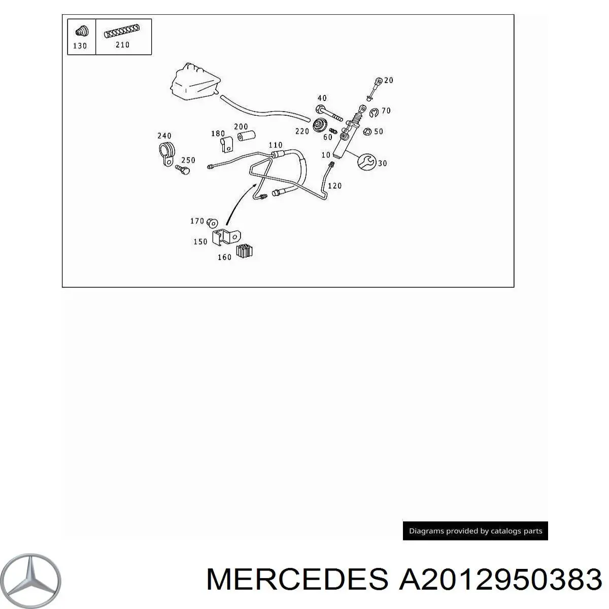  Mercedes A2012950383 ціна, від 68.92 USD