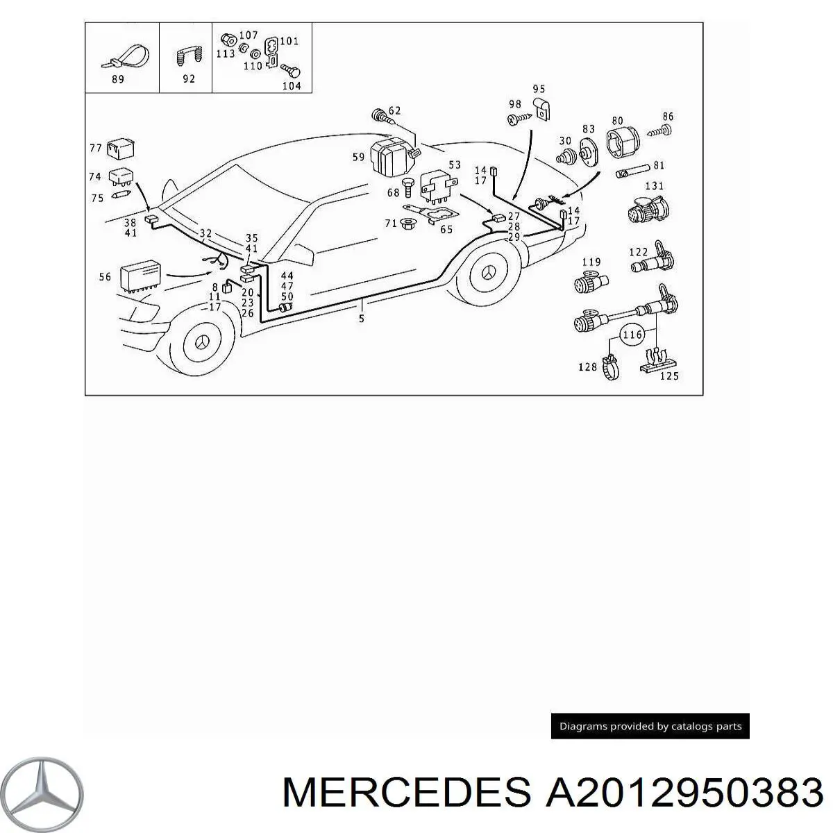 Купити A2012950383 Mercedes 