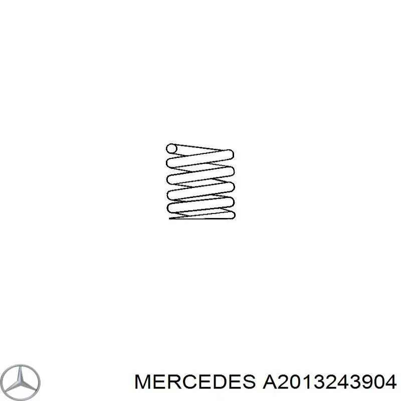A2013243904 Mercedes Пружина підвіски задня