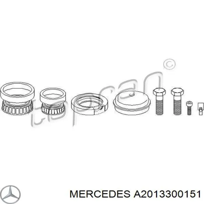 Купити A2013300151 Mercedes Підшипник ступиці передньої
