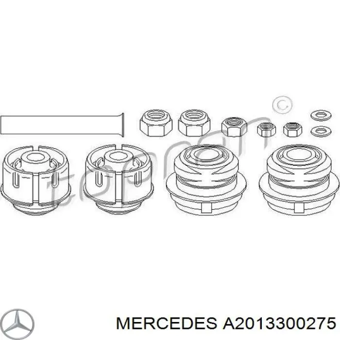 Сайлентблок переднього нижнього важеля A2013300275 Mercedes