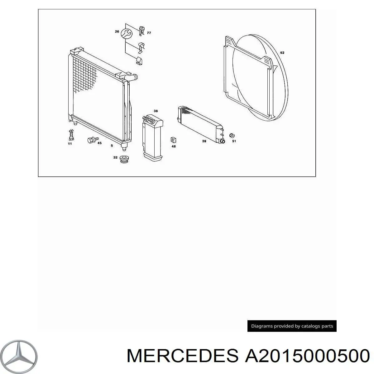 Радіатор охолодження, АКПП на Mercedes C-Class (W201)