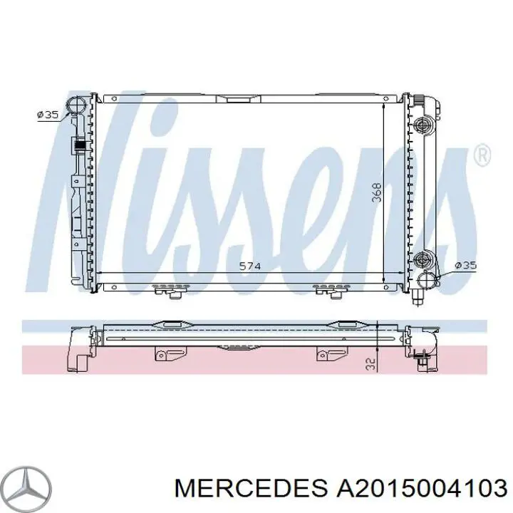 Радіатор основний Mercedes A2015004103 ціна, від 115.69 USD