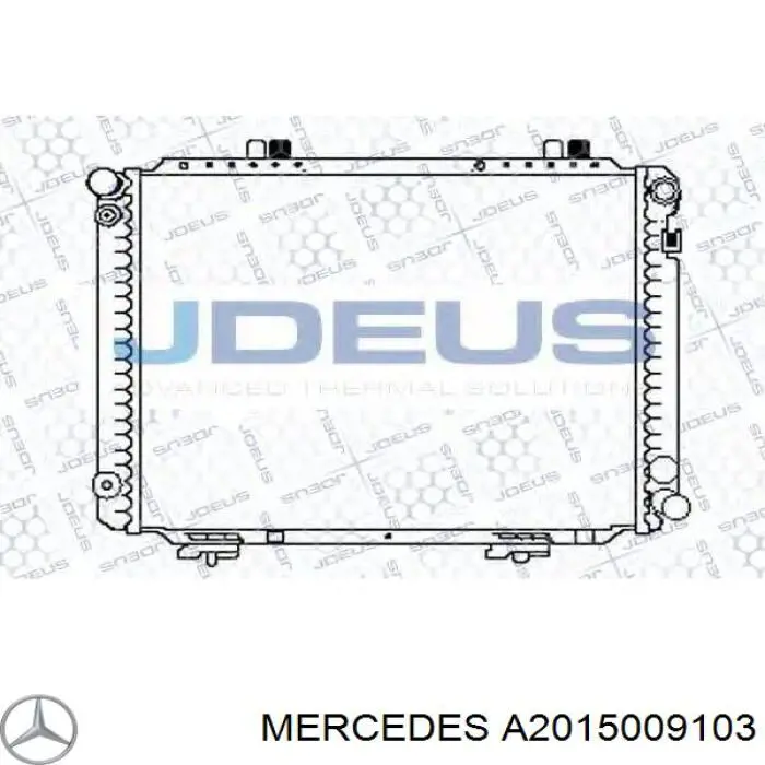 Купити A2015009103 Mercedes Радіатор двигуна