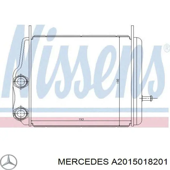 A2015018201 Mercedes радіатор масляний