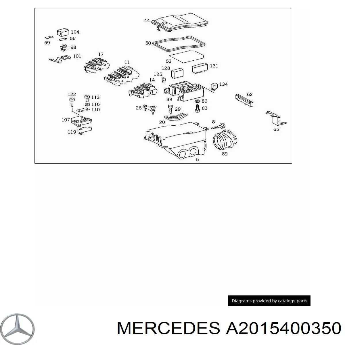 Купити A2015400350 Mercedes Корпус запобіжників