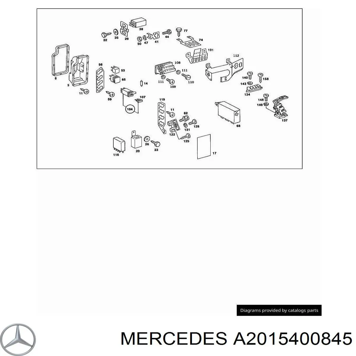  Mercedes A2015400845 ціна, від 19.00 USD