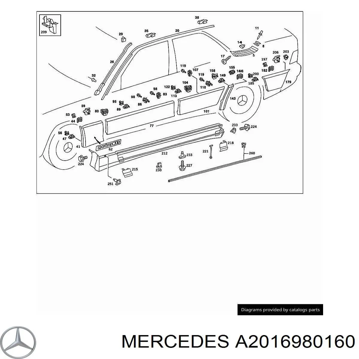 A2016980160 Mercedes 