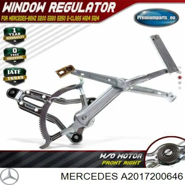 Купити A2017201446 Mercedes Склопідйомник передньої правої двері