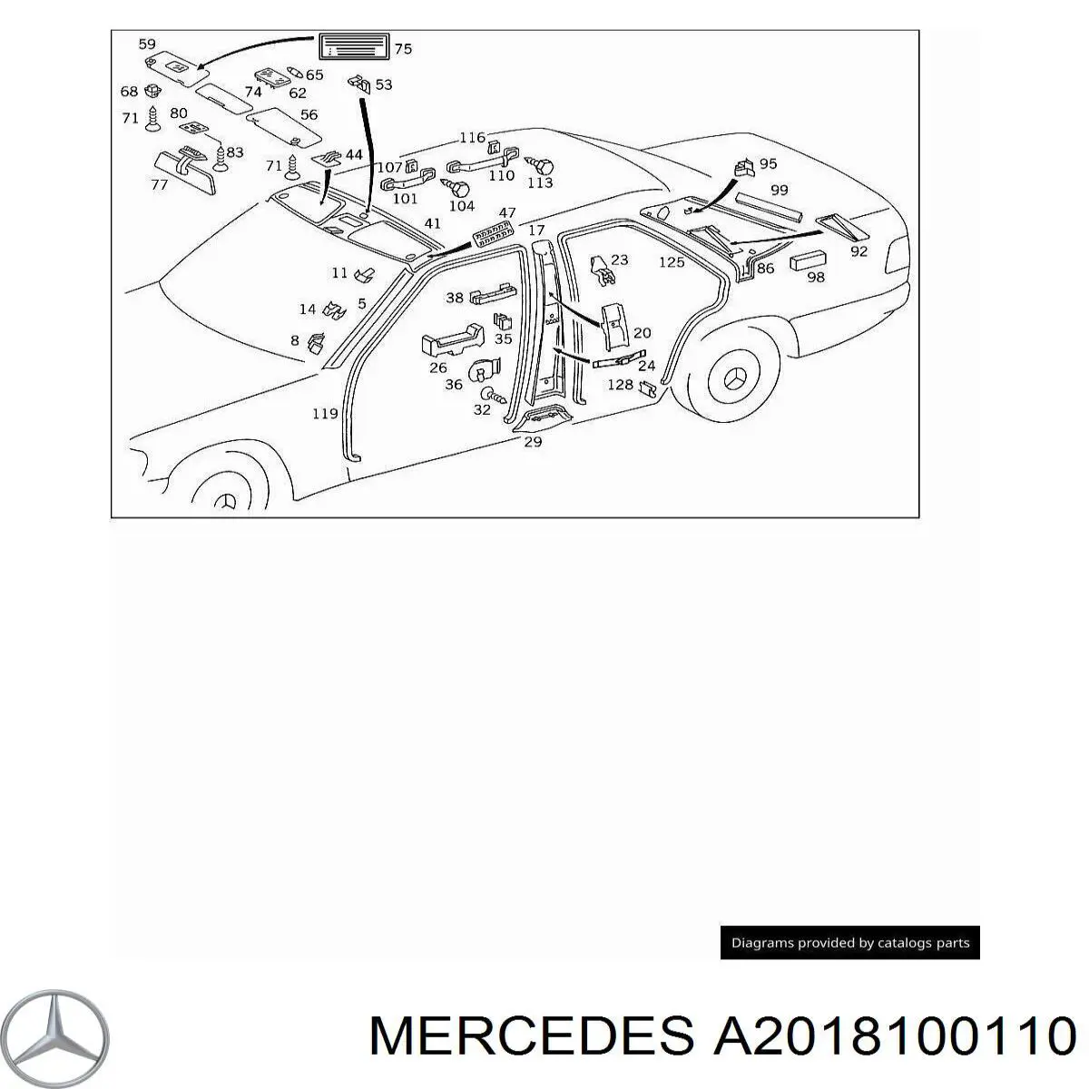 Козирок протисонячний на Mercedes E  T124