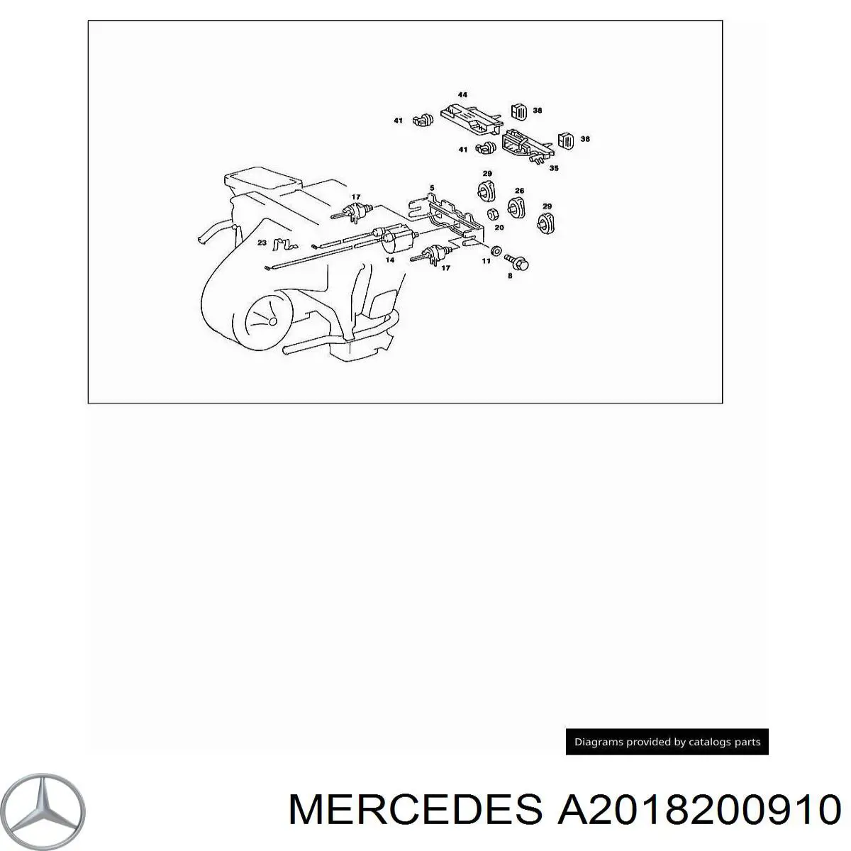  Mercedes A2018200910 ціна, від 31.67 USD