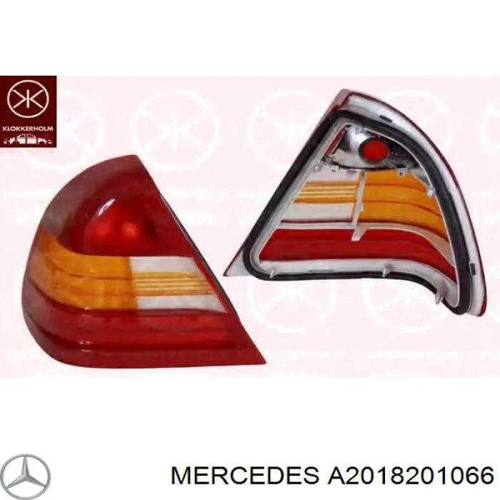 2018201066 Mercedes скло заднього ліхтаря, правого