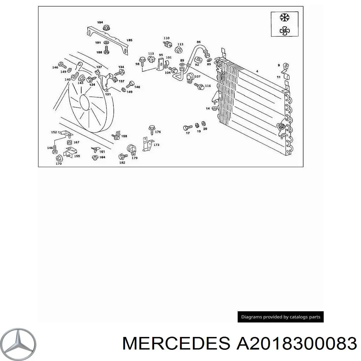 Ресивер-осушувач кондиціонера Mercedes A2018300083 ціна, від 20.35 USD