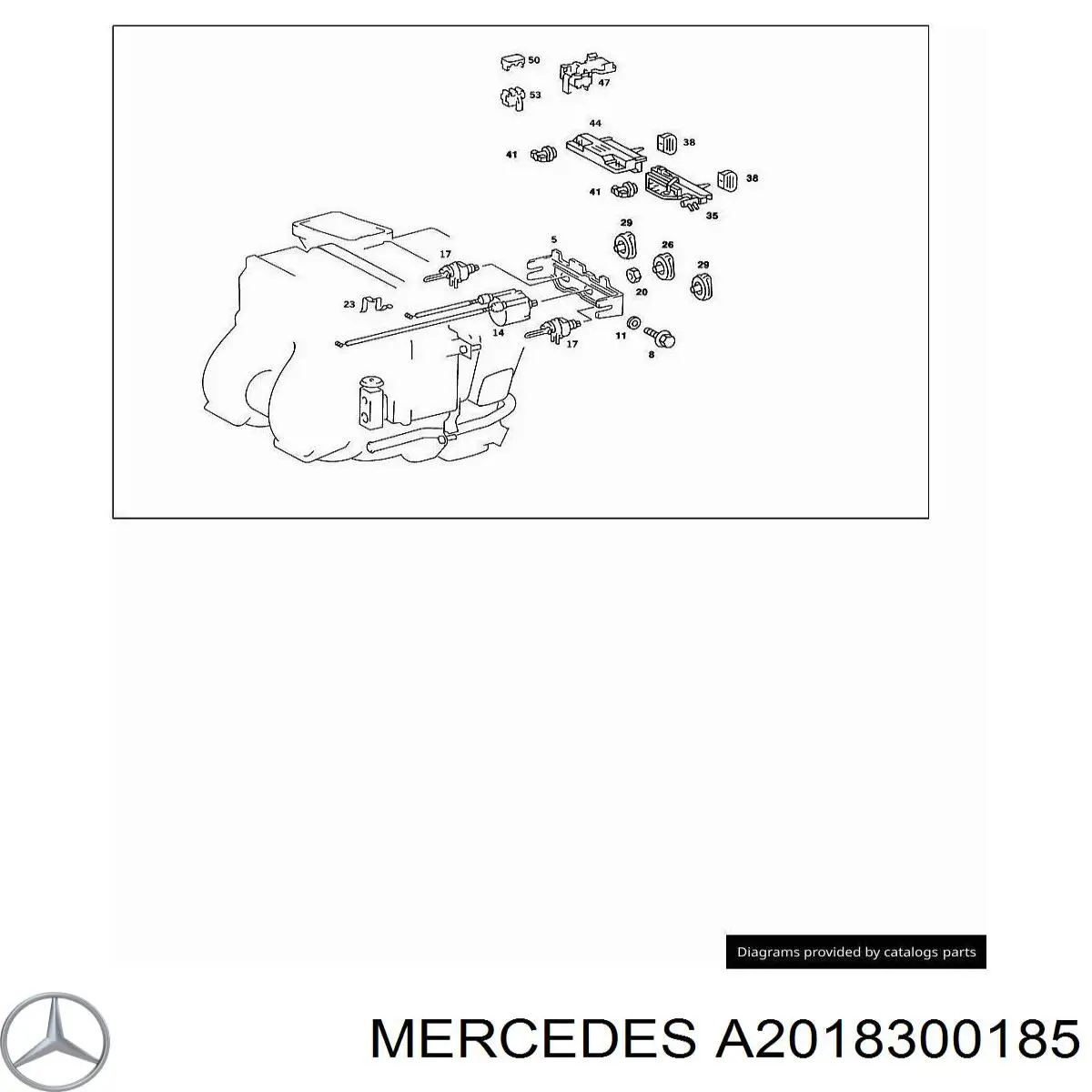 A2018300185 Mercedes Механізм управління кондиціонером
